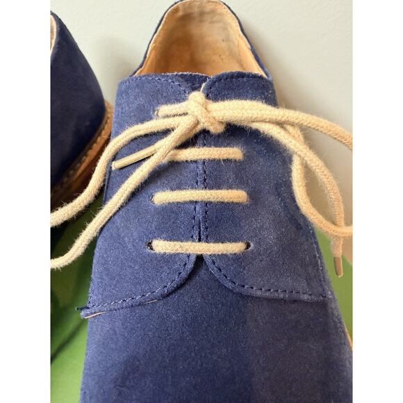 Beckett Simonon Kent Blue Suede Wingtip‎ Derbies Men’s 10.5 Leather Dress Shoes main image 5